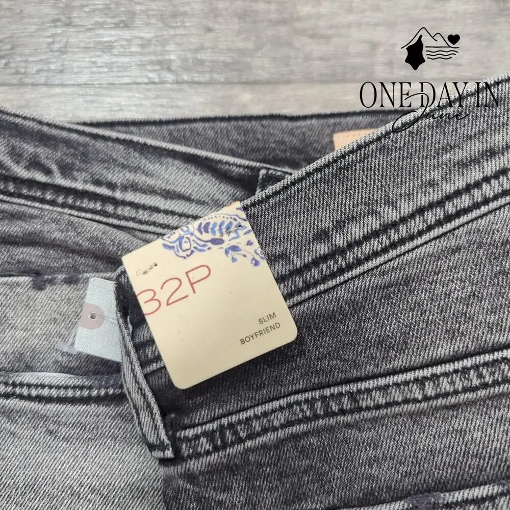 Pilcro and the Letterpress Slim Boyfriend Jeans Size 14P (32P) - Picture 3 of 8